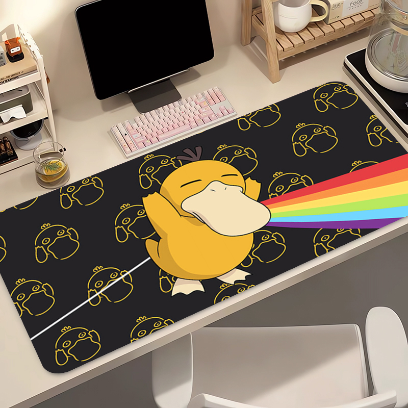 Gaming Accessories Women - Natural Rubber Mouse Pad Pokemon Psyduck