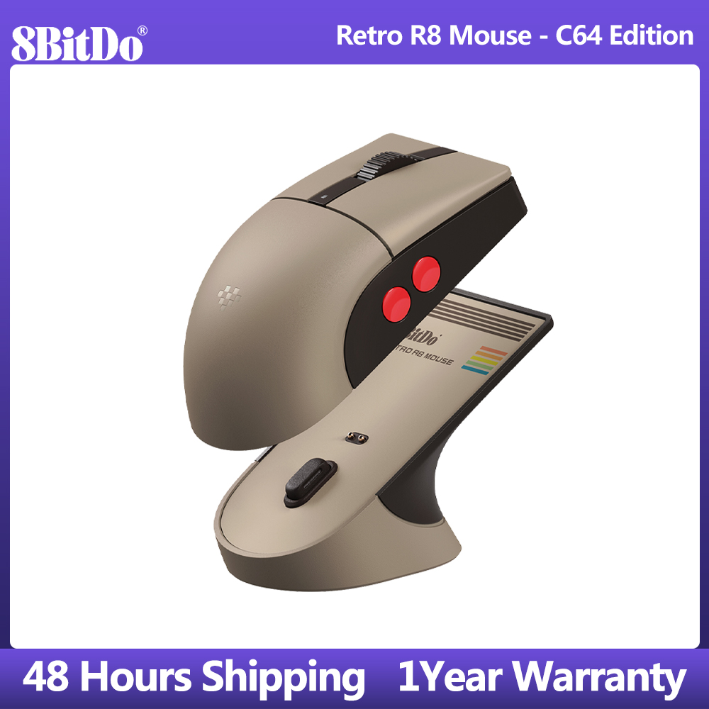 8BitDo Retro R8 Mouse with Mic - Gaming Accessories Retro ulasan dan harga