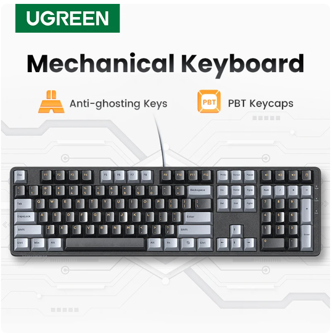 UGREEN Keyboard Mechanical Wir - Gaming Accessories Keyboards ulasan dan harga