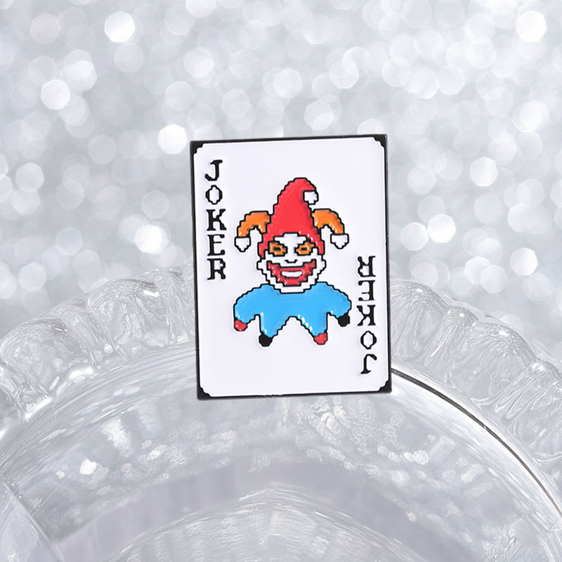 Poker Joker Enamel Pins Pixel  - Joker Gaming Accessories ulasan dan harga