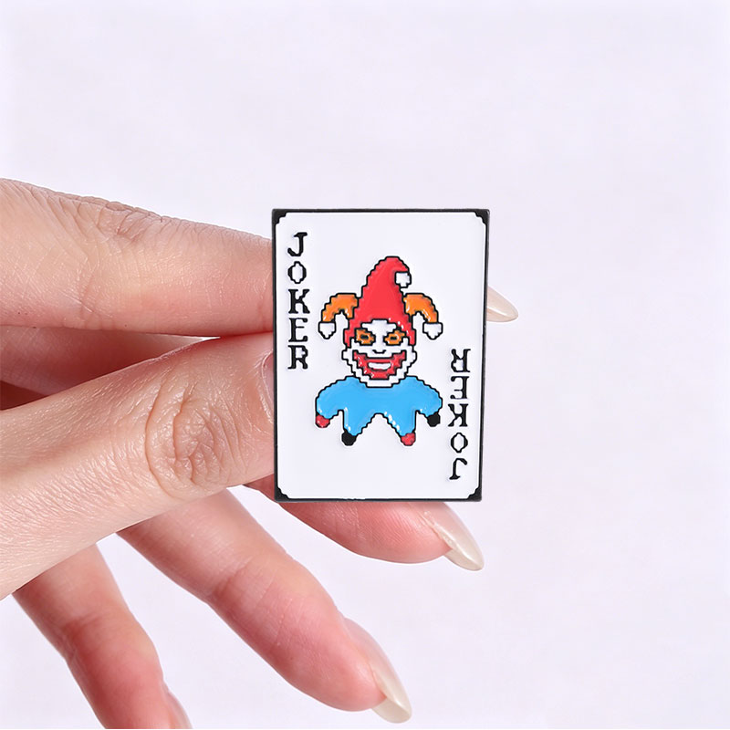 Poker Joker Enamel Pins Pixel  - Joker Gaming Accessories ulasan dan harga