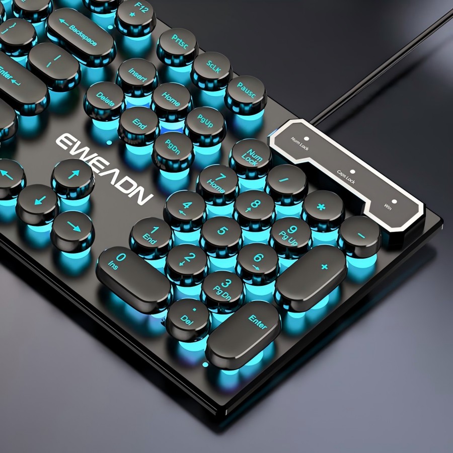 EWEADN Typewriter Gaming Keybo - Gaming Accessories Keyboards ulasan dan harga