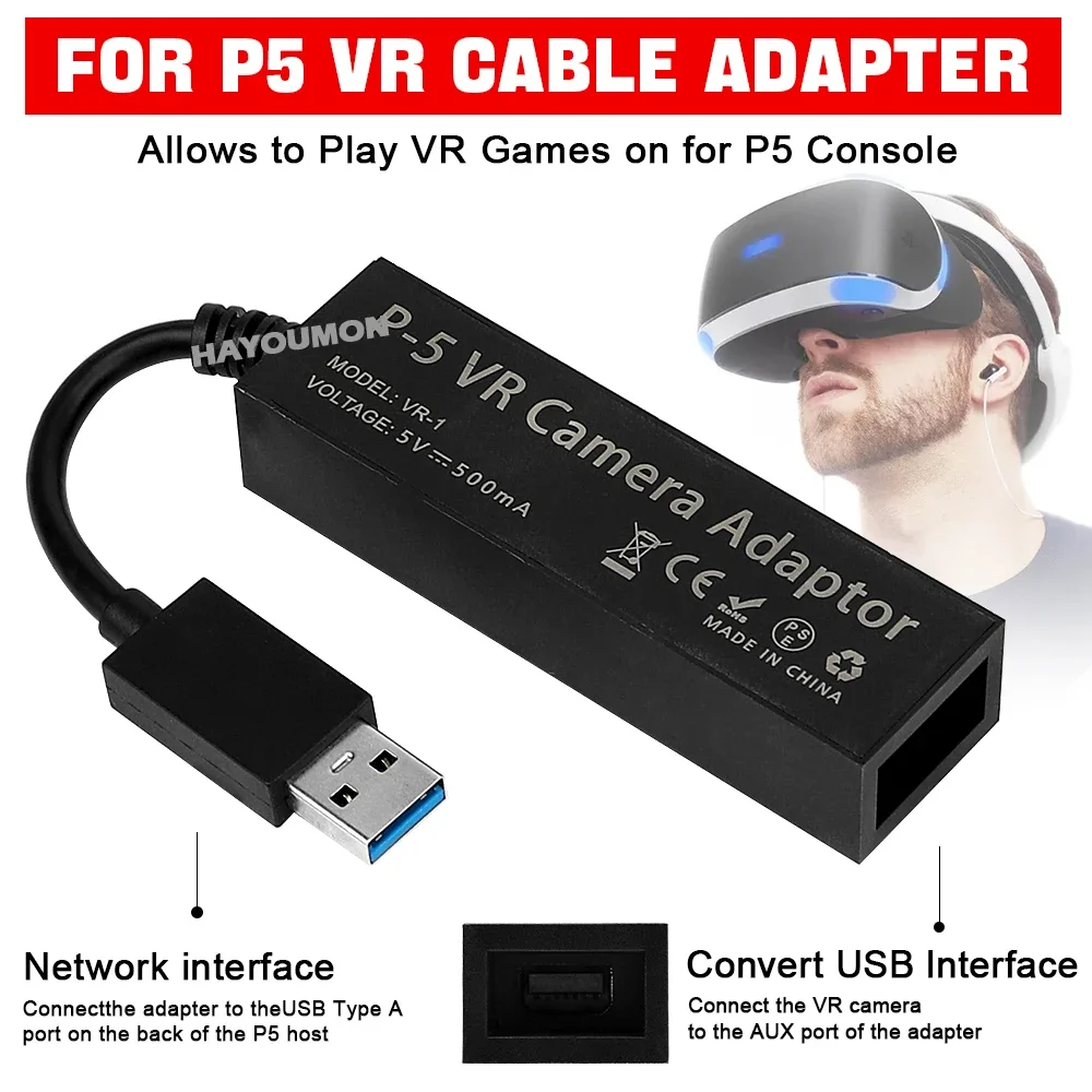 For PS5 VR Cable Adapter For P - Gaming Accessories Vr ulasan dan harga