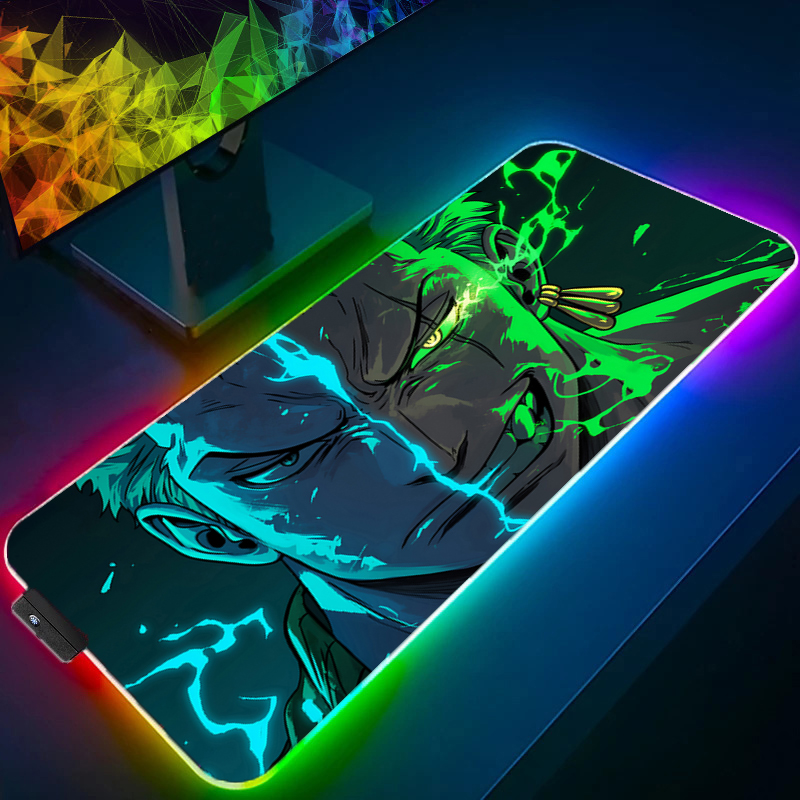ONE PIECE Zoro Mouse Pad RGB G - Gaming Accessories Women ulasan dan harga