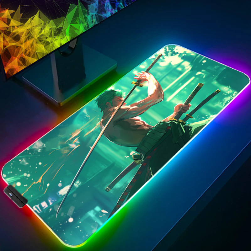 ONE PIECE Zoro Mouse Pad RGB G - Gaming Accessories Women ulasan dan harga