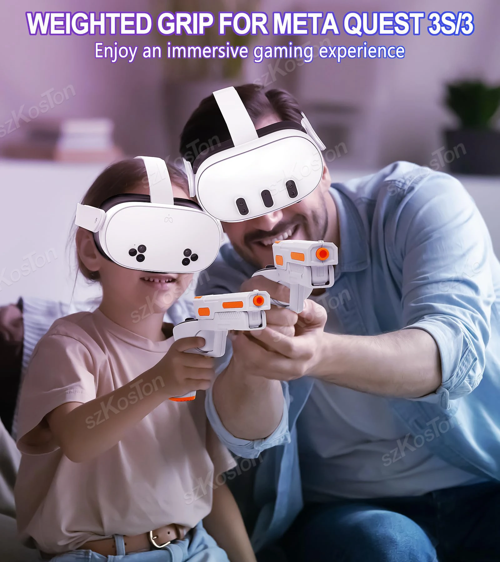 VR Gun Stock Grips for Meta Qu - Gaming Accessories Vr ulasan dan harga