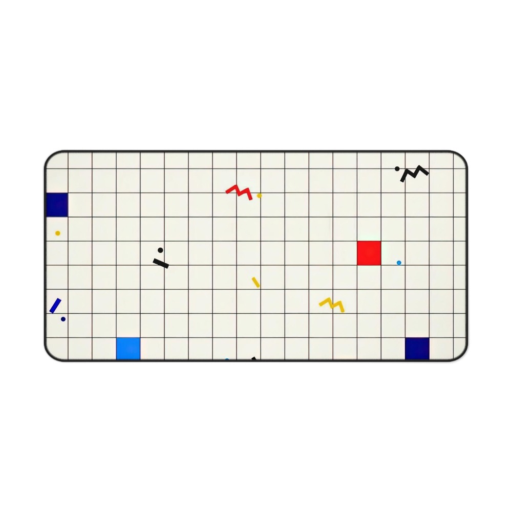 Retro Geometric Grid Desk Mat  - Gaming Accessories Retro ulasan dan harga