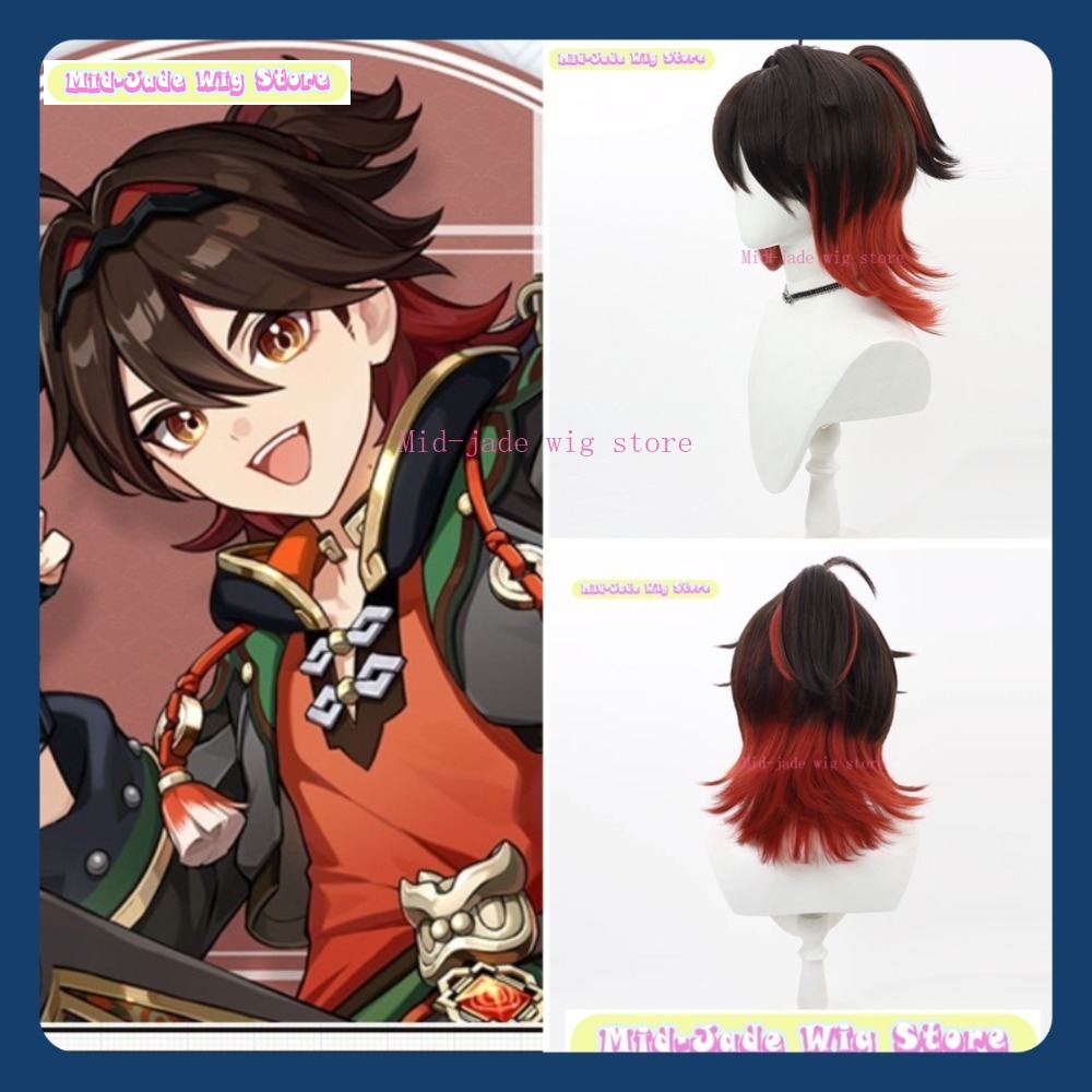 Mid-jade Wig Store Genshin Imp - Gaming Accessories Anime ulasan dan harga