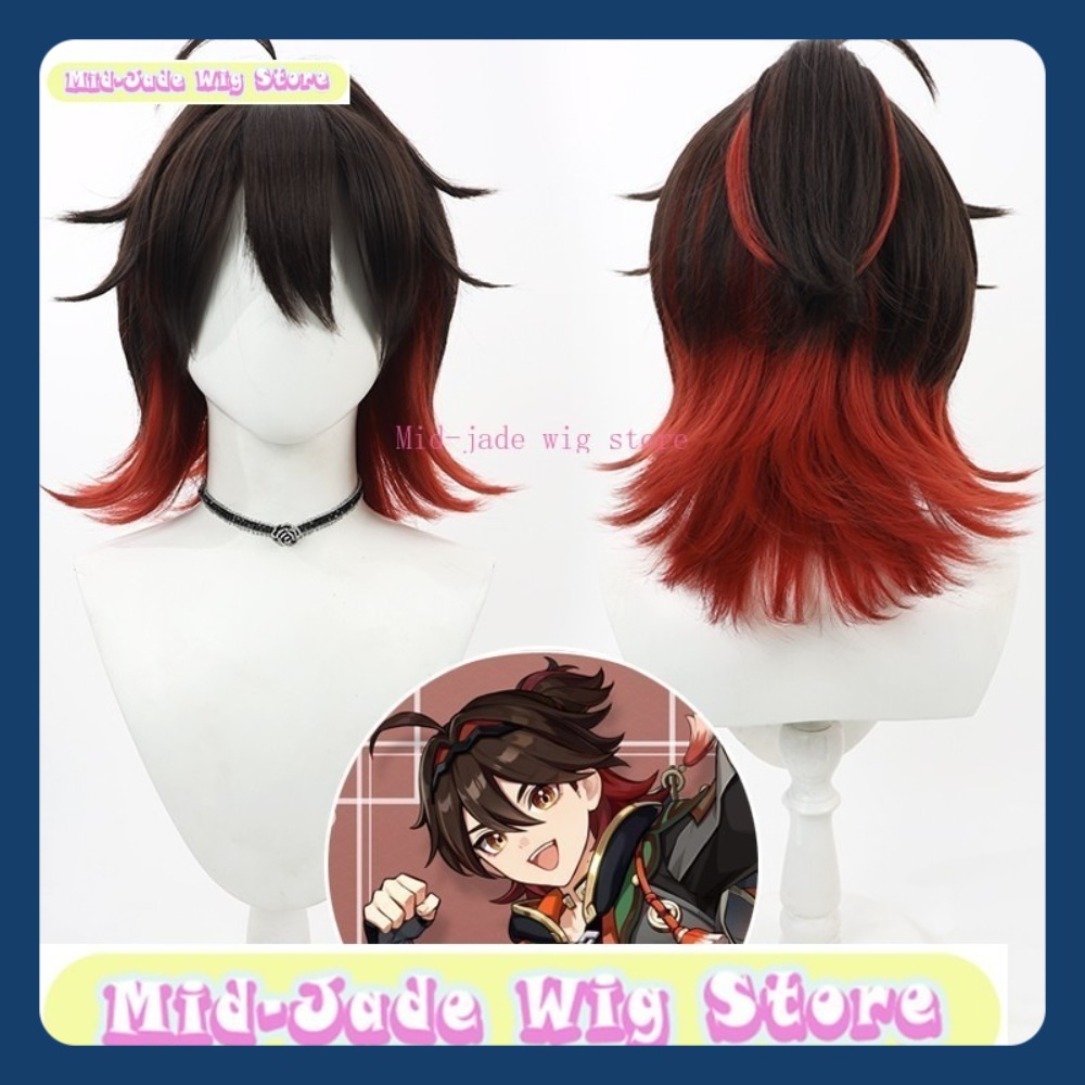 Mid-jade Wig Store Genshin Imp - Gaming Accessories Anime ulasan dan harga