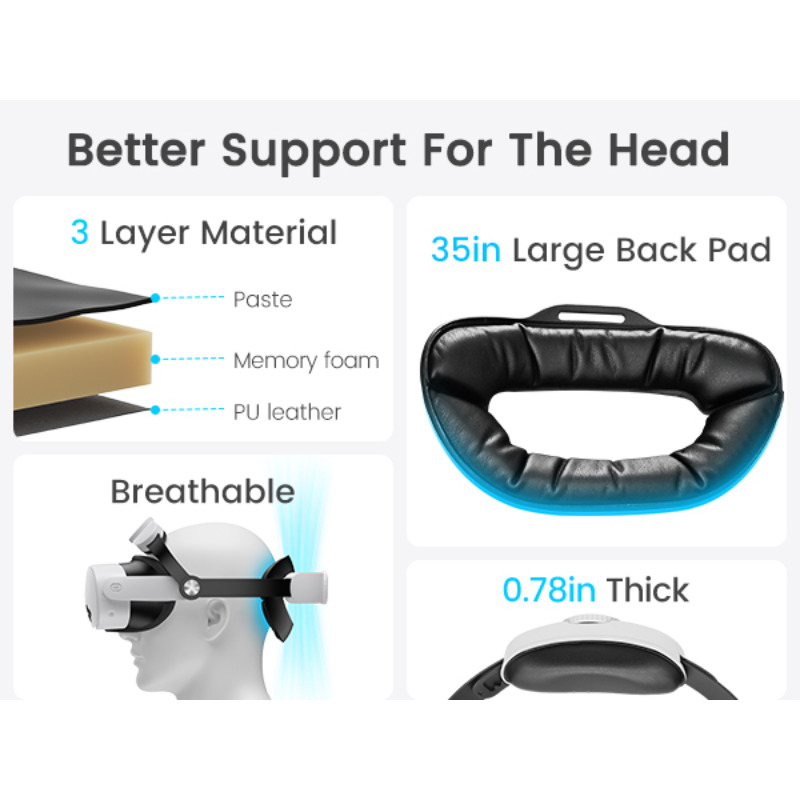 BEBONCOOL Adjustable Head Stra - Gaming Accessories Vr ulasan dan harga