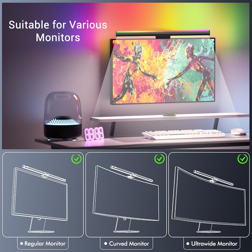 RGB Smart Wifi Monitor Light B - Gaming Accessories App ulasan dan harga