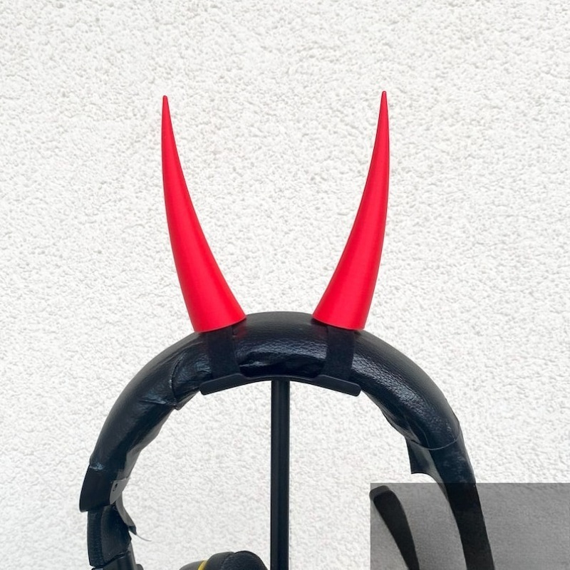Red Devil Fiend Horns Headset  - Gaming Accessories Girls ulasan dan harga