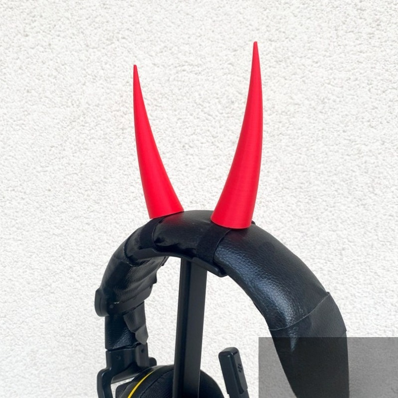 Red Devil Fiend Horns Headset  - Gaming Accessories Girls ulasan dan harga