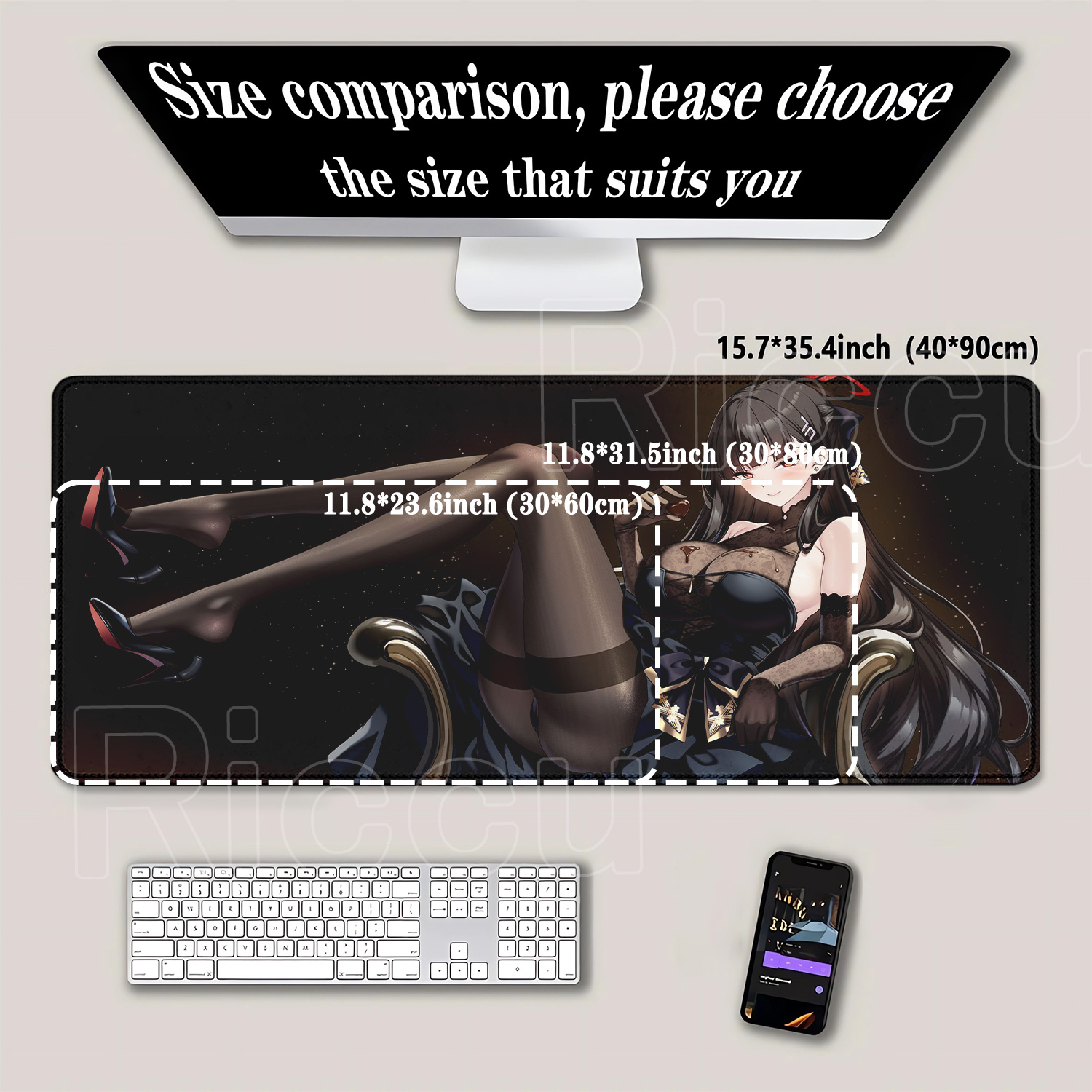 Anime girl Tsukatsuki Rio Blue - Gaming Accessories Girls ulasan dan harga
