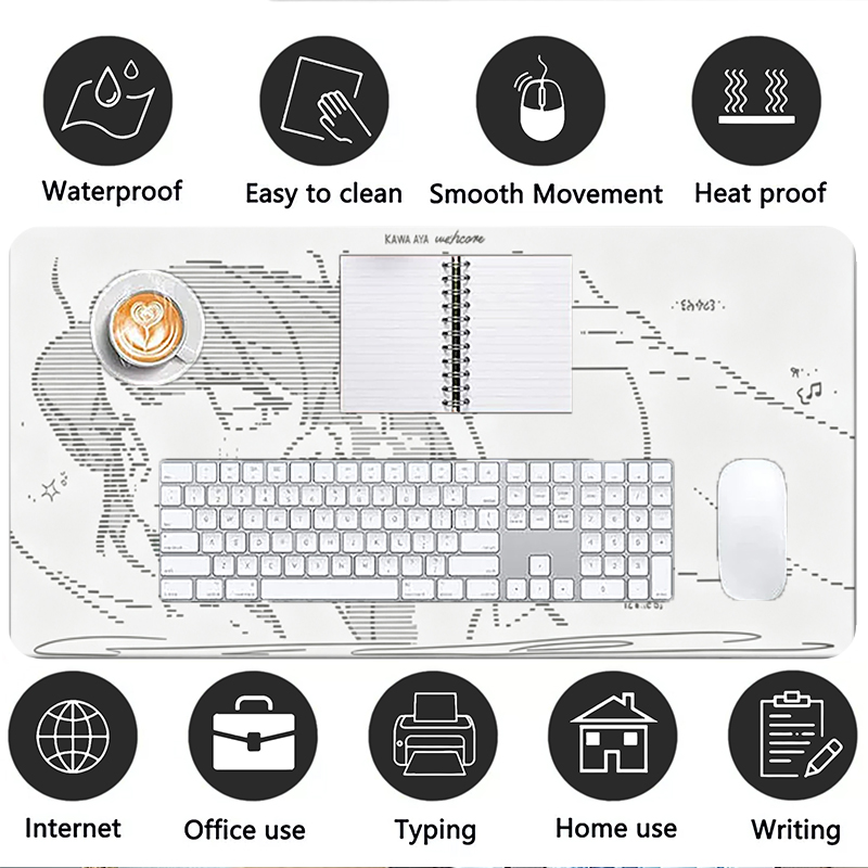 1Pcs Leather Mouse Pad Anime A - Gaming Accessories Women ulasan dan harga
